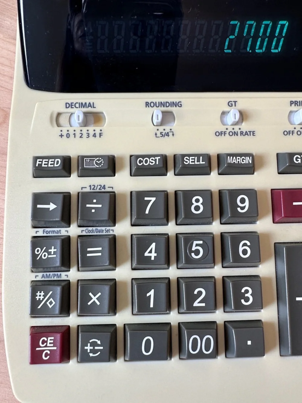 Canon Adding Machine P170-DH Printing Calculator 12 Digit 2 Color Printer - Picture 9 of 15